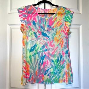 Lilly Pulitzer Shelley Top - Sparkling Sands Print